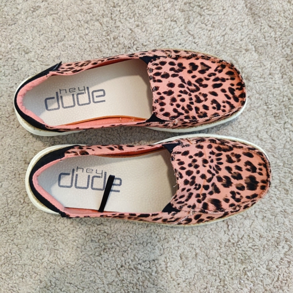 Hey Dude Lena Leopard sz 8